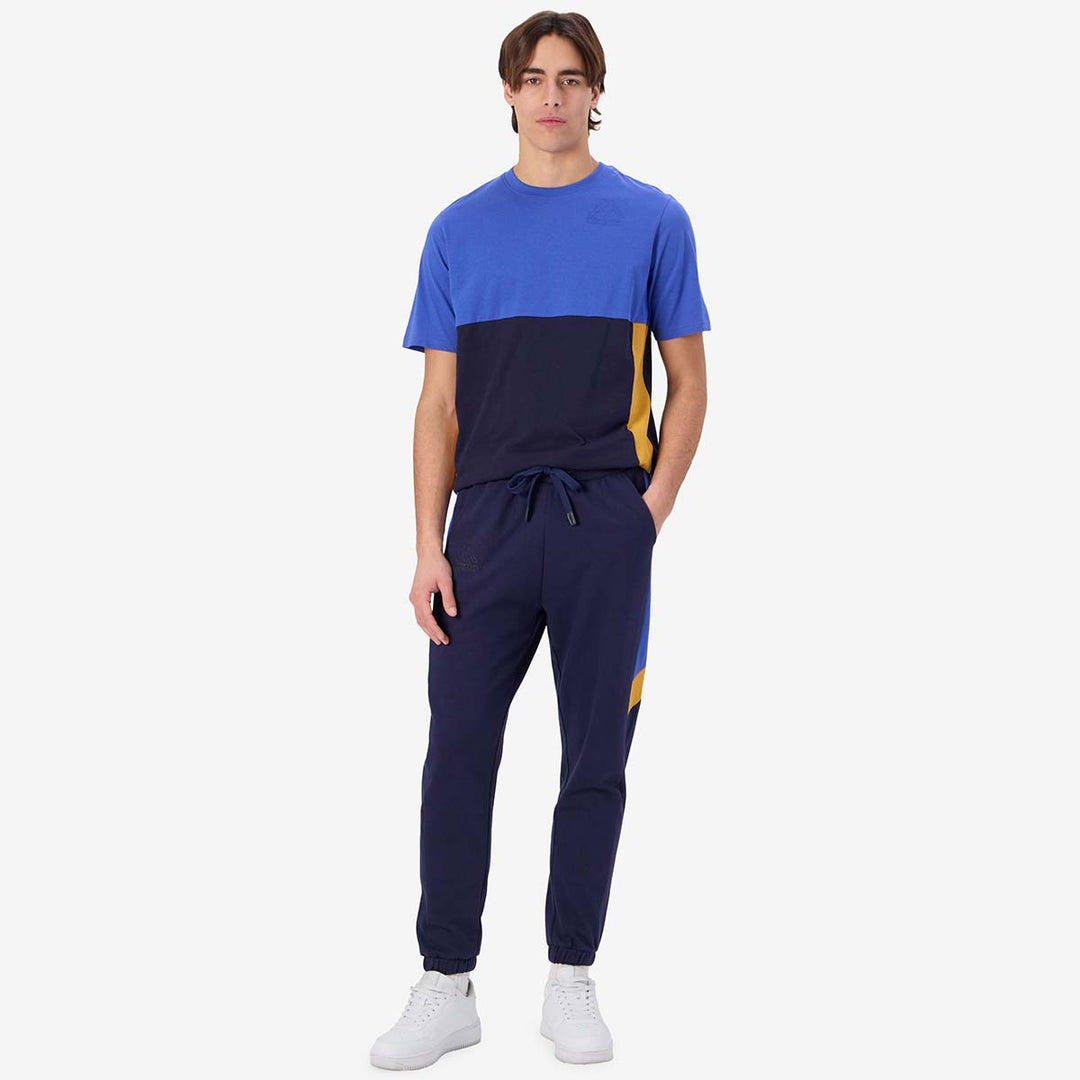 T-Shirt Grimone Bleu Homme main