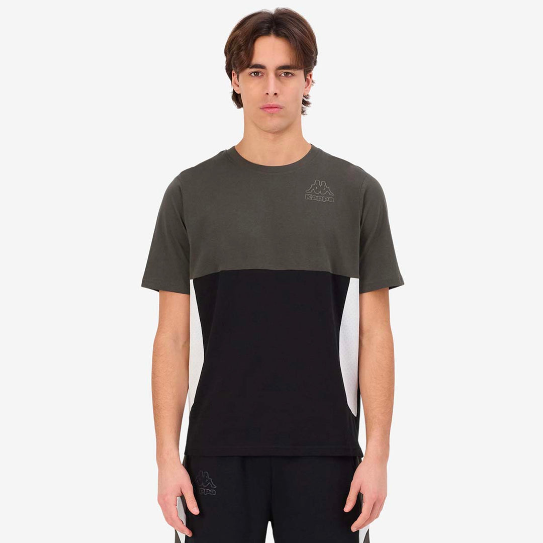 T-Shirt Grimone Noir Homme main