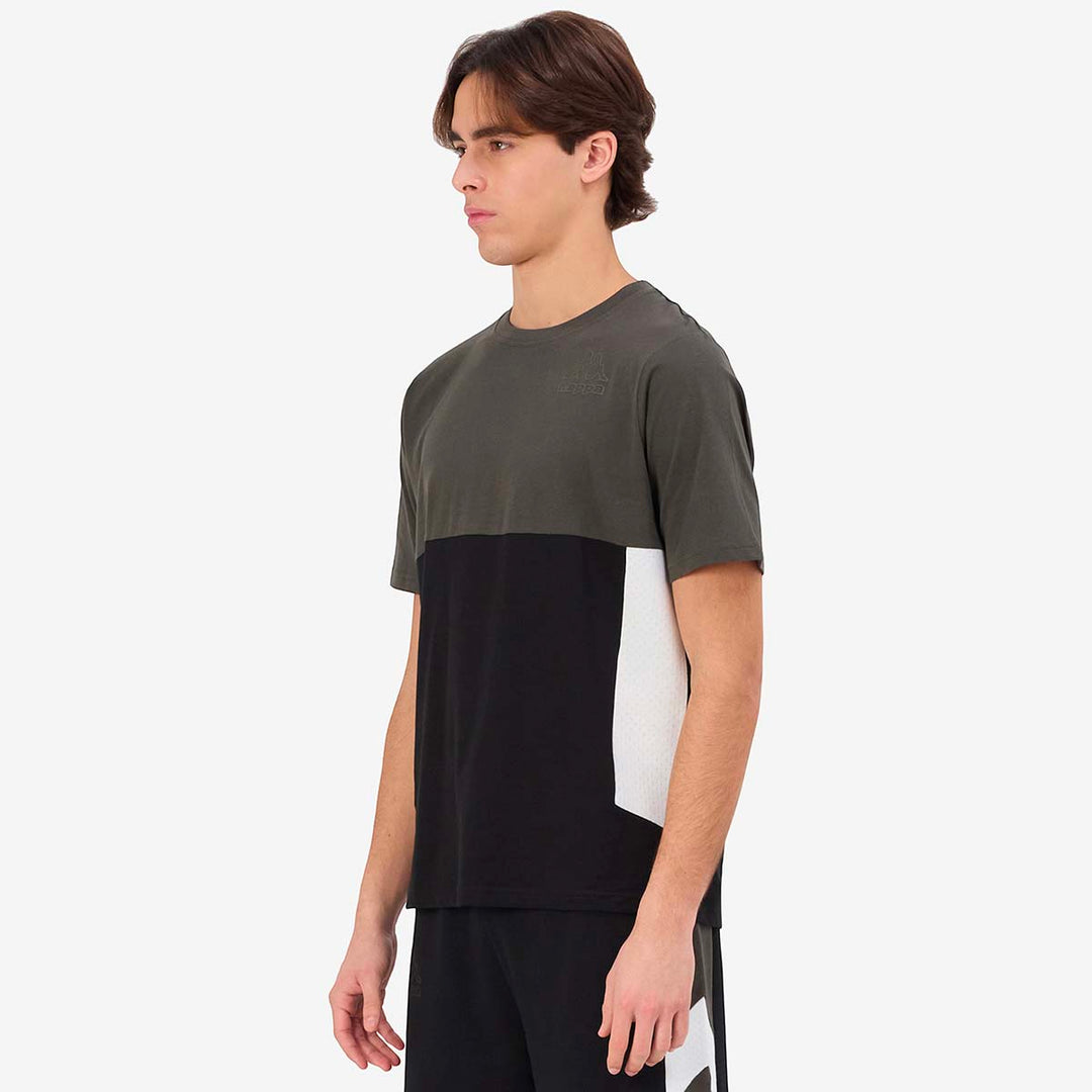 T-Shirt Grimone Noir Homme main