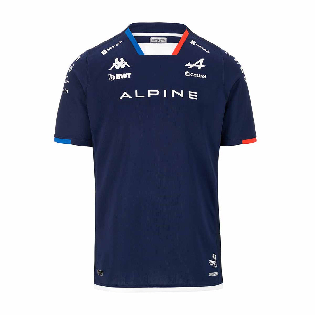 Maillot Kombat France Ocon BWT Alpine F1 Team 2024 Bleu Enfant main