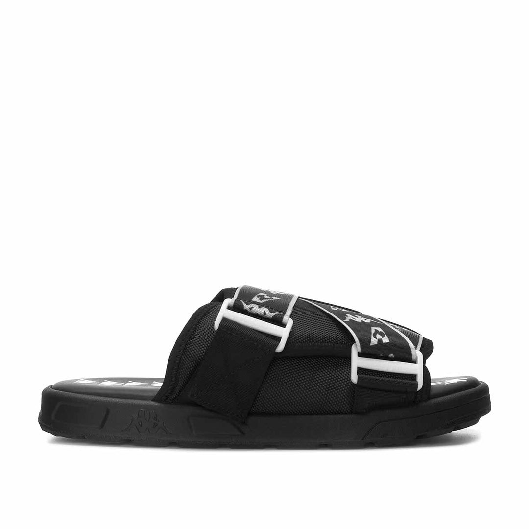 Claquettes Mitel Les Ardentes x Kappa Noir main