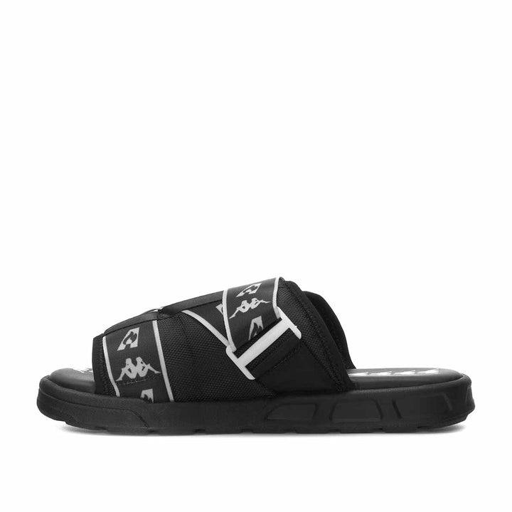 Claquettes Mitel Les Ardentes x Kappa Noir 3