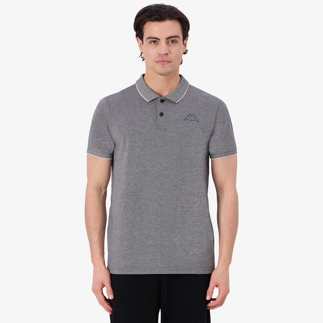 Polo Kerzo Gris Homme main