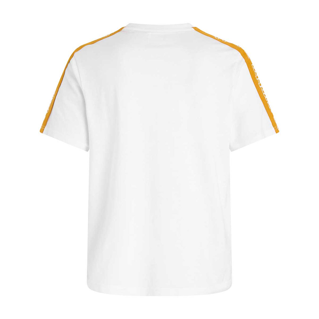 T-Shirt Tape Gramio Blanc Homme main
