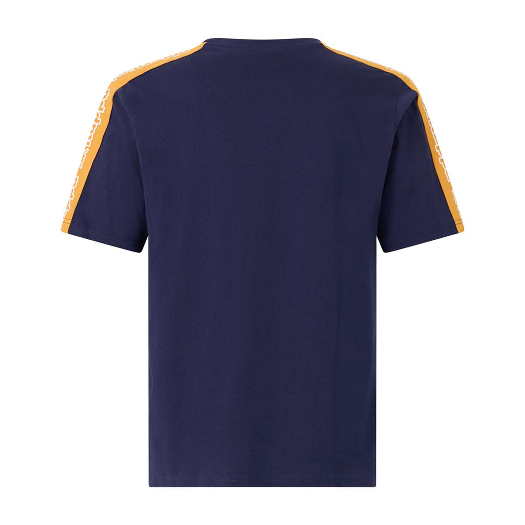 T-Shirt Tape Gramio Bleu Homme main