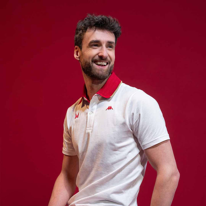 Polo Iuno Robe di Kappa - AS Monaco 2024 Rouge Unisexe 4