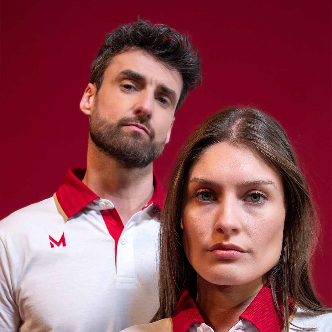 Polo Iuno Robe di Kappa - AS Monaco 2024 Rouge Unisexe main