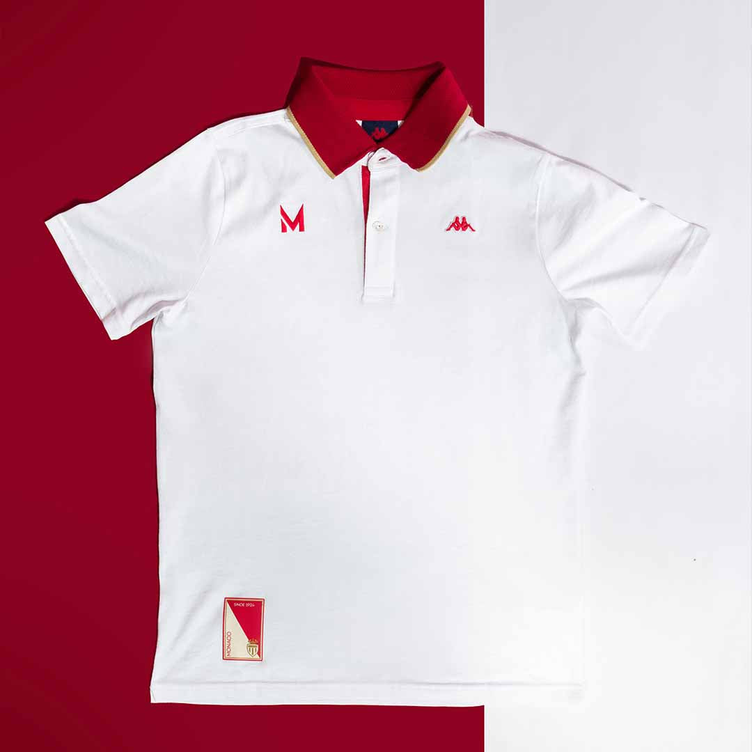 Polo Iuno Robe di Kappa - AS Monaco 2024 Rouge Unisexe main