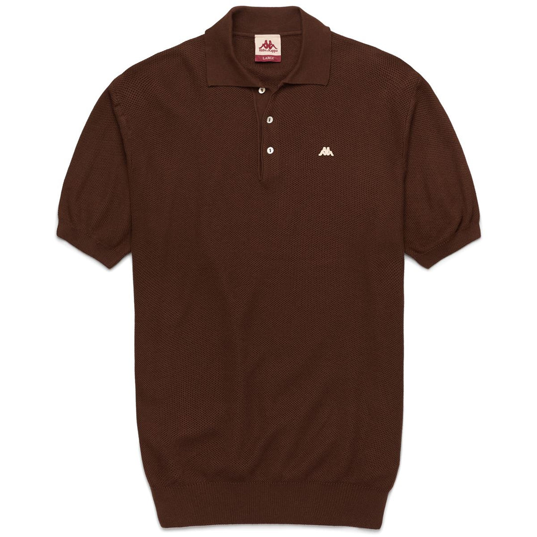 Polo Ogma Robe di Kappa Marron Unisexe 00