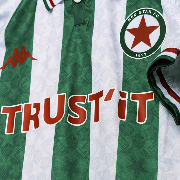 Maillot Heritage Kombat Le Rayé Red Star FC 24/25 Blanc Enfant 4