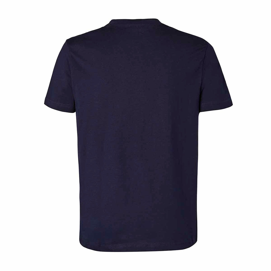 T-shirt Cafers Bleu Homme main