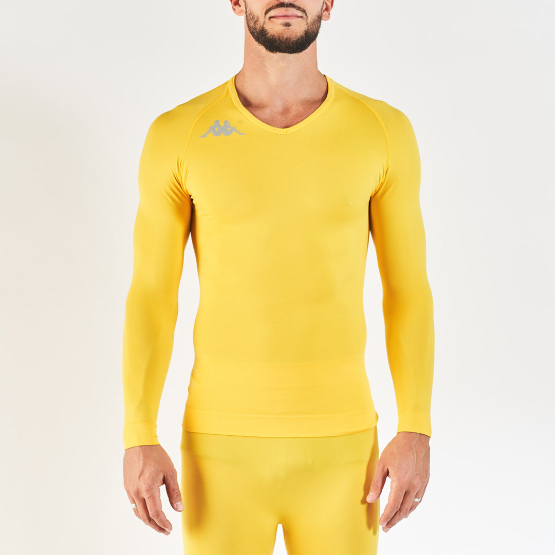 Sous-maillot Bongv Pro Team Jaune Unisexe main