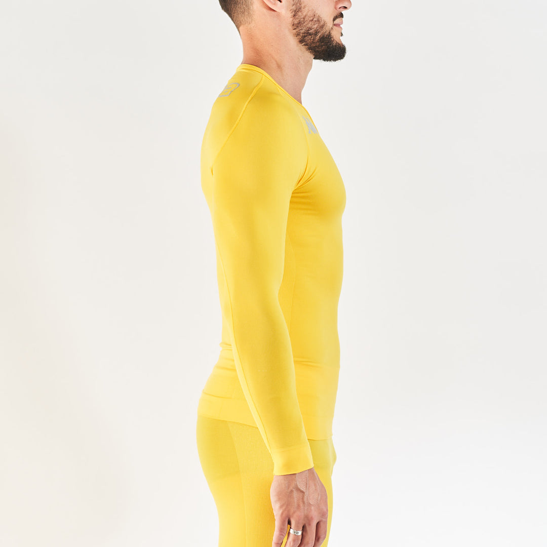 Sous-maillot Bongv Pro Team Jaune Unisexe main