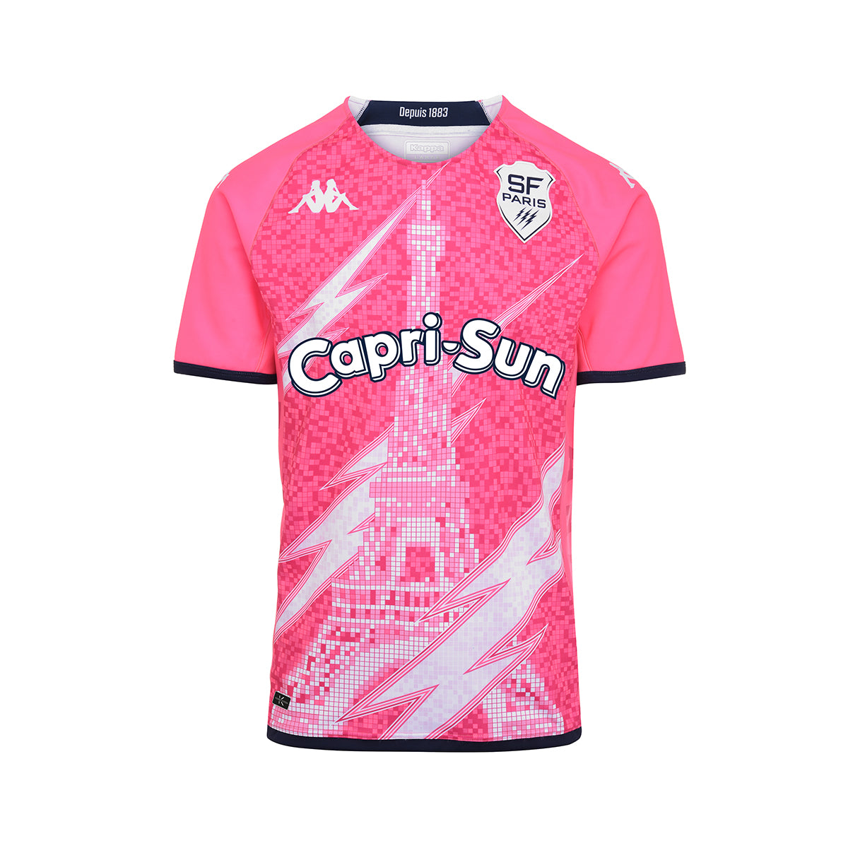 Maillot Kombat Home Stade Fran ais Paris 22 23 Rose Enfant