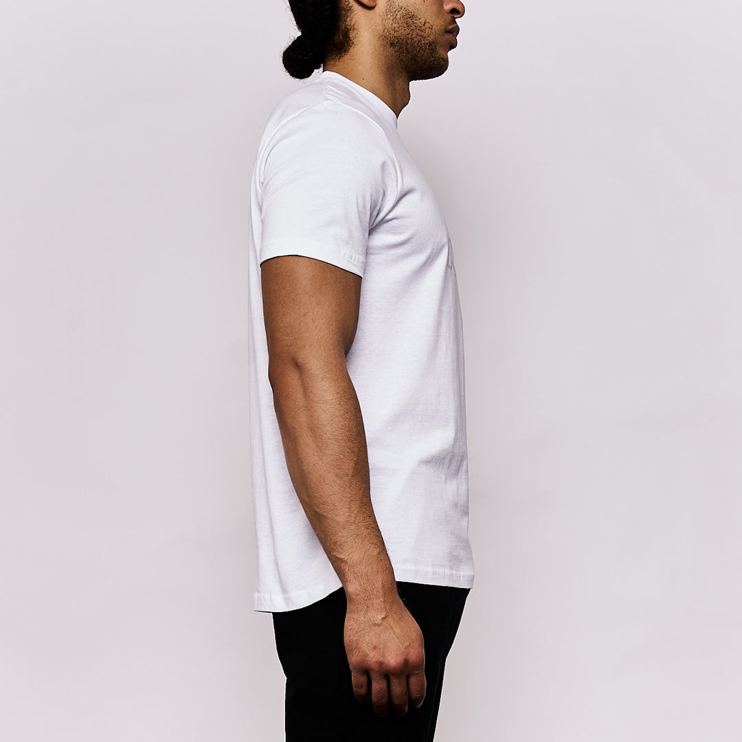 T-shirt Cremy Blanc Homme main