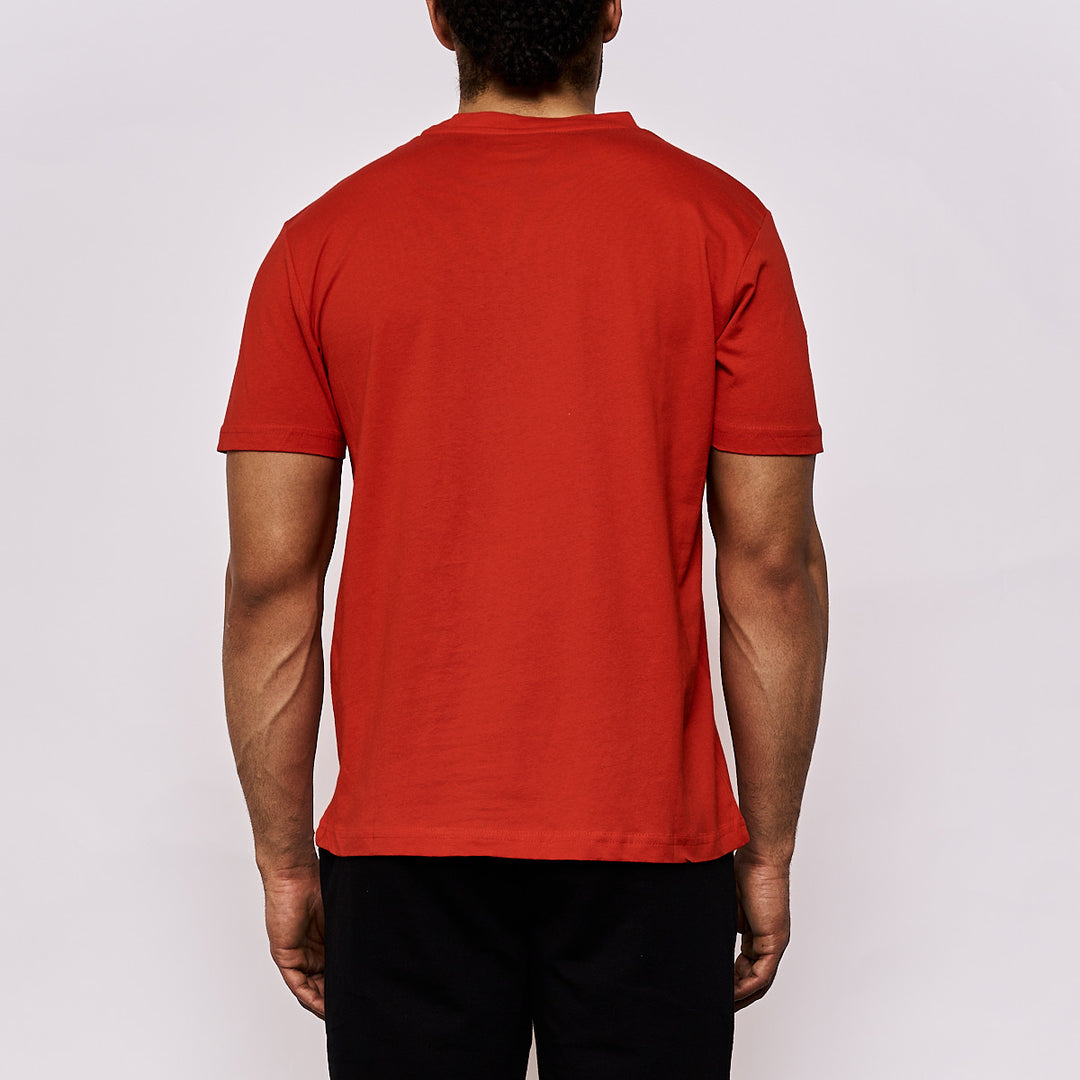 T-shirt Cremy Rouge Homme main