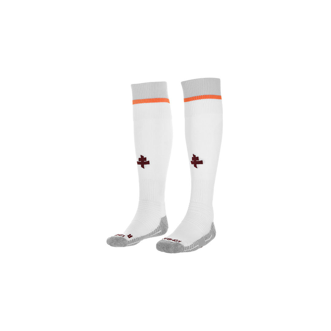 Chaussettes de football Kombat Spark Pro 1P FC Metz 22/23 Blanc Homme main