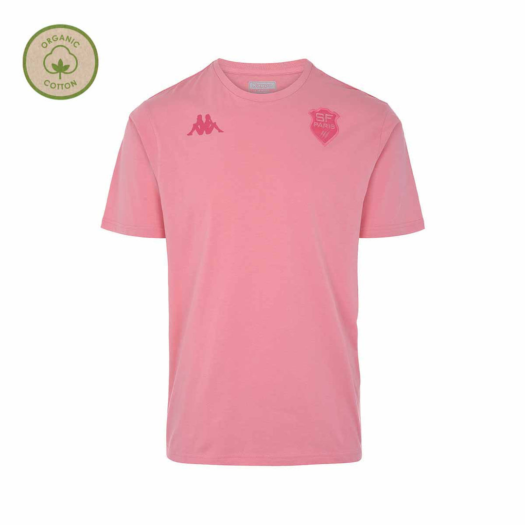 T-shirt Edson Stade Français Paris 22/23 Rose Homme main