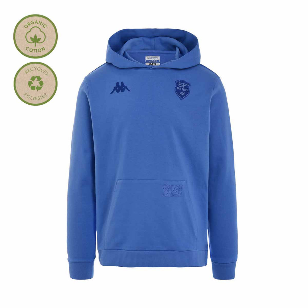 Hoodie Edwyn Stade Français Paris 22/23 Bleu Homme main