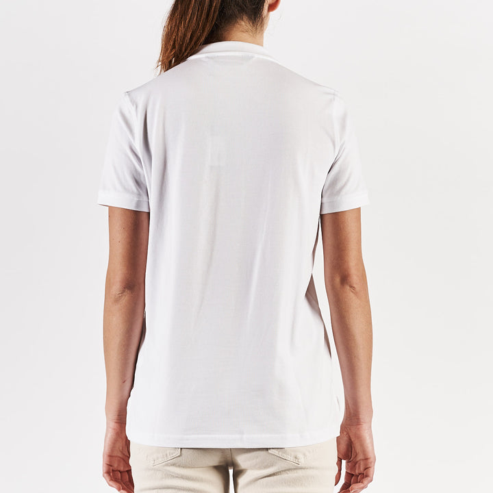Polo Carly Robe di Kappa Blanc Femme 3