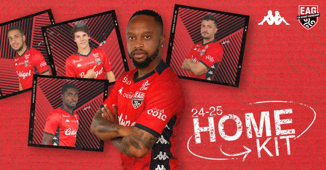 En Avant Guingamp présente son nouveau maillot domicile