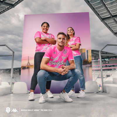 LE STADE FRANÇAIS PARIS DÉVOILE SON MAILLOT DOMICILE KOMBAT™ PRO POUR LA SAISON 2023-2024 !