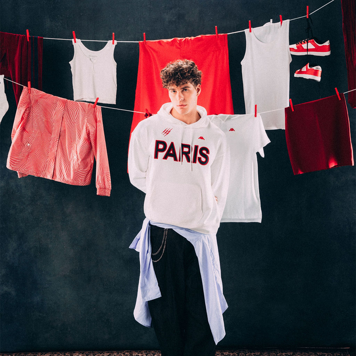 Hoodie Amable Stade Francais Paris 25/26 Blanc Homme 1