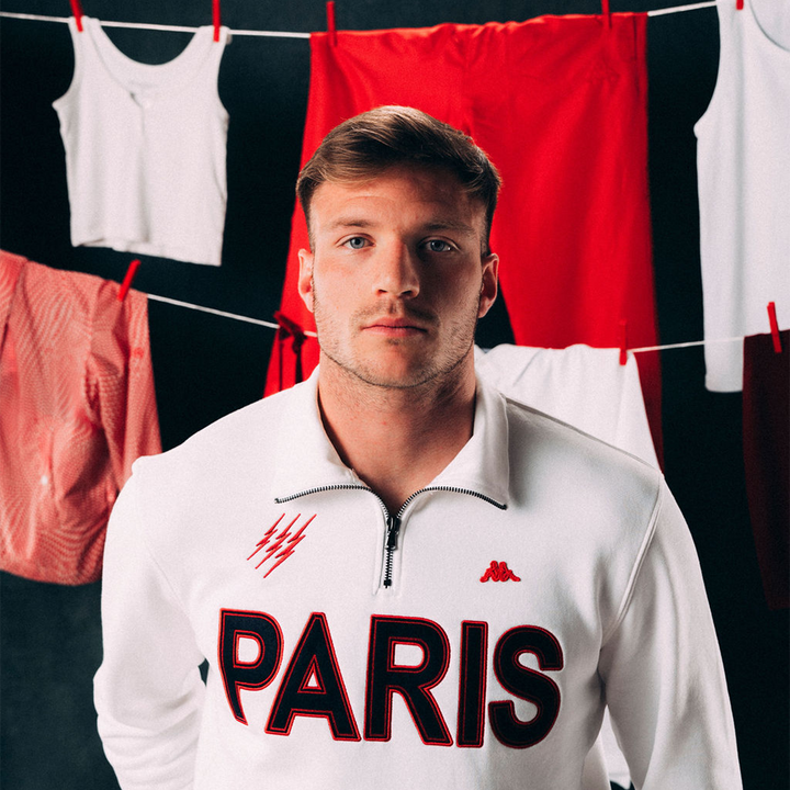 Sweatshirt Zizou Stade Francais Paris 25/26 Blanc Homme 1