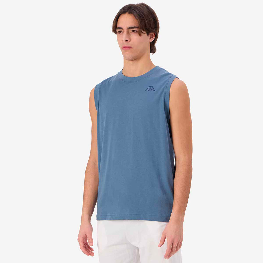 Débardeur Cadwal Bleu Homme main