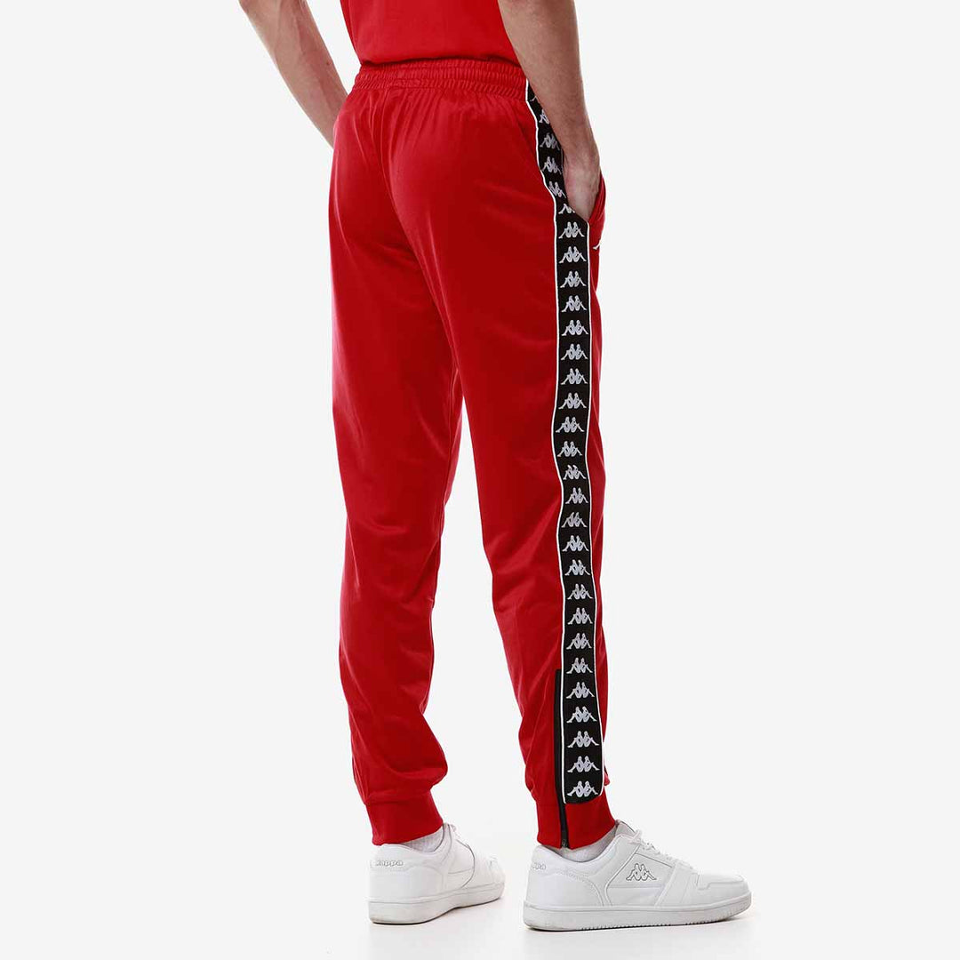 Kappa Pantalon Jogging Rouge Homme Jogging 222 Banda Rastoria Slim