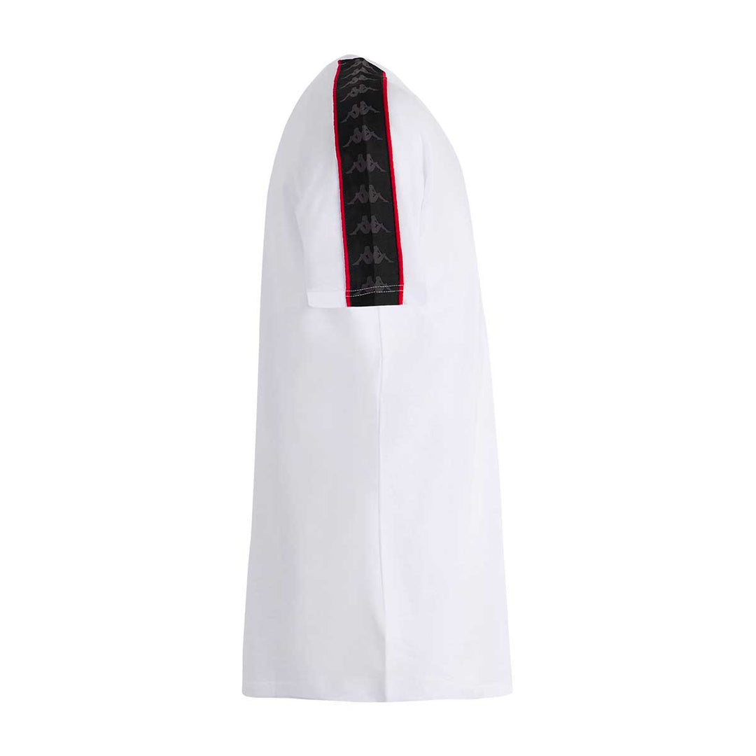 T-Shirt 222 Banda Coen Slim Blanc Homme main