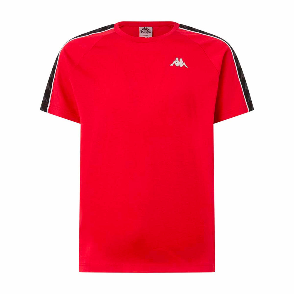 T-Shirt 222 Banda Coen Slim Rouge Homme 02