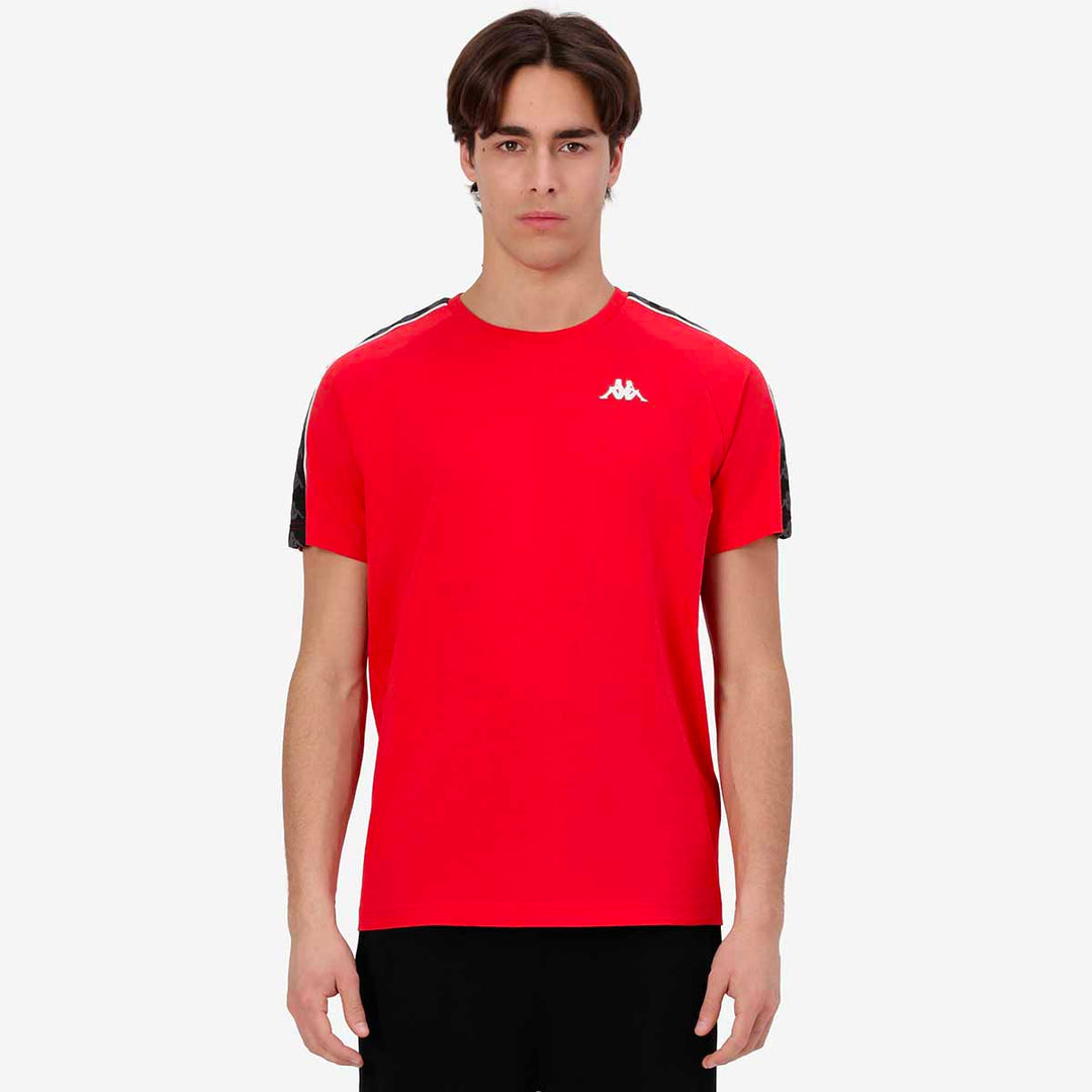 T-Shirt 222 Banda Coen Slim Rouge Homme 00