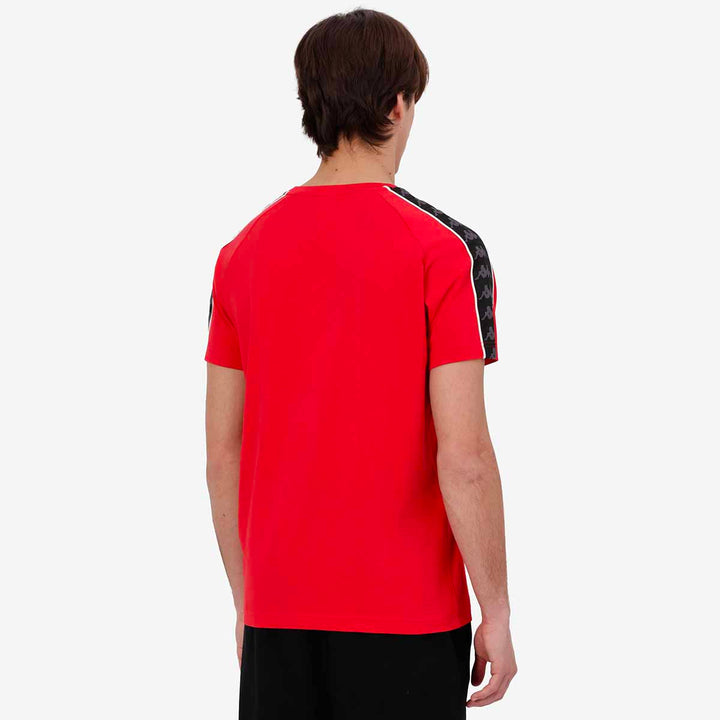 T-Shirt 222 Banda Coen Slim Rouge Homme 4