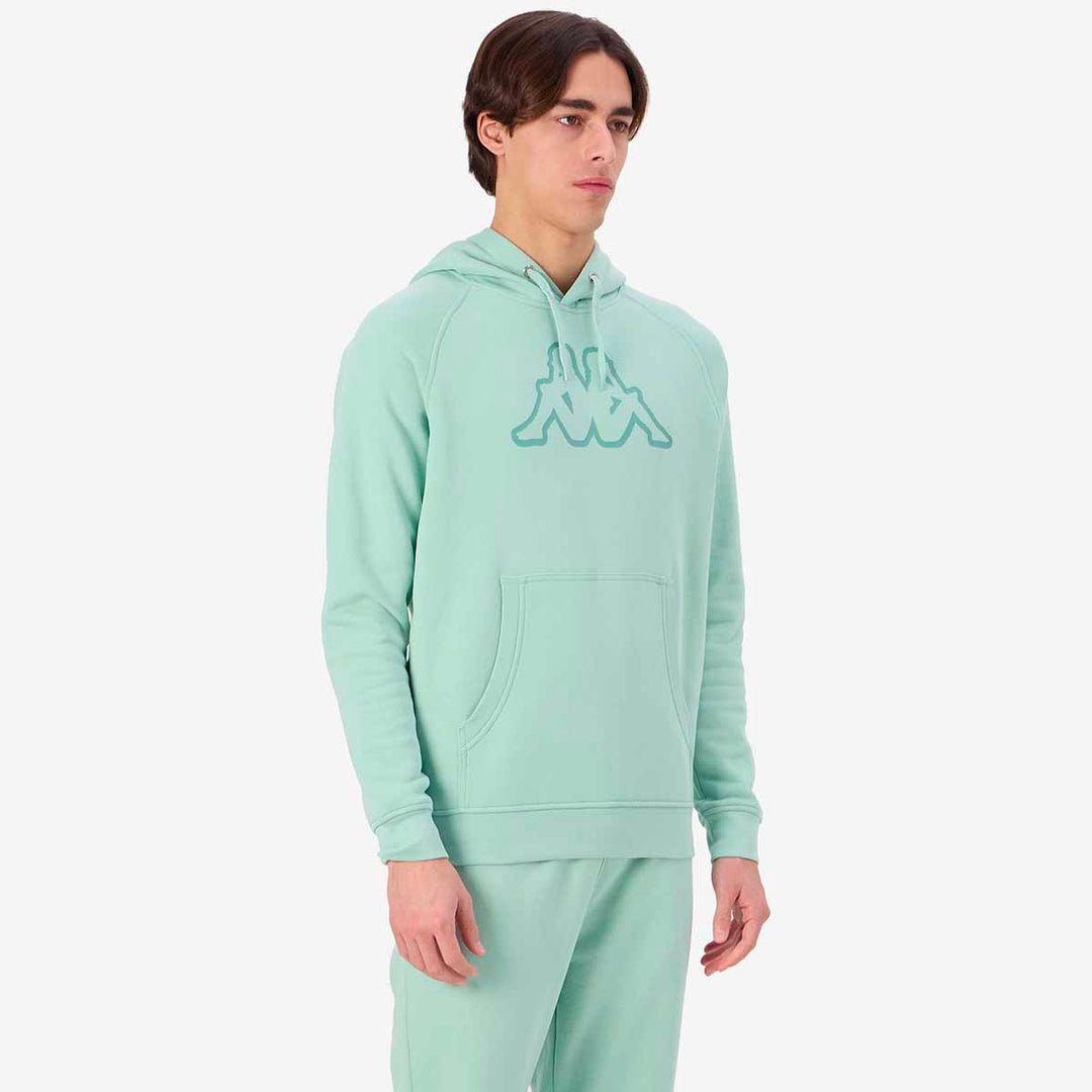Hoodie Zaiver Vert Homme