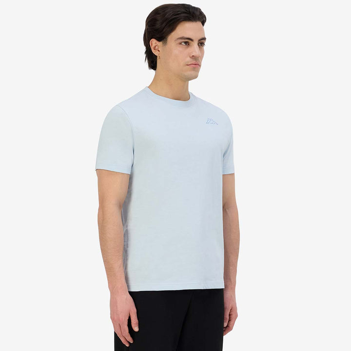 T-Shirt Cafers Slim Bleu Homme