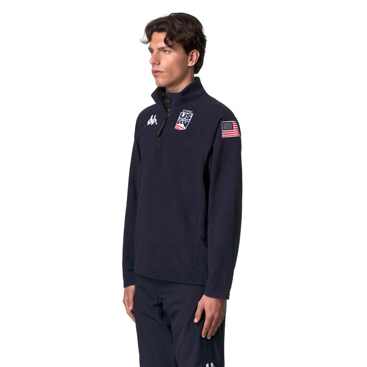 Sweatshirt 8Cento 818 US Ski Team Bleu Homme 4