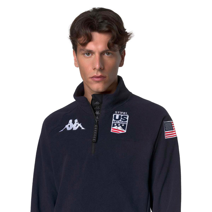 Sweatshirt 8Cento 818 US Ski Team Bleu Homme 3