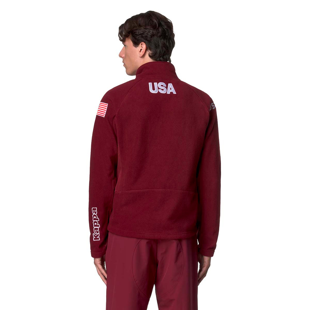 Veste 6Cento 687C US Ski Team Rouge Homme main