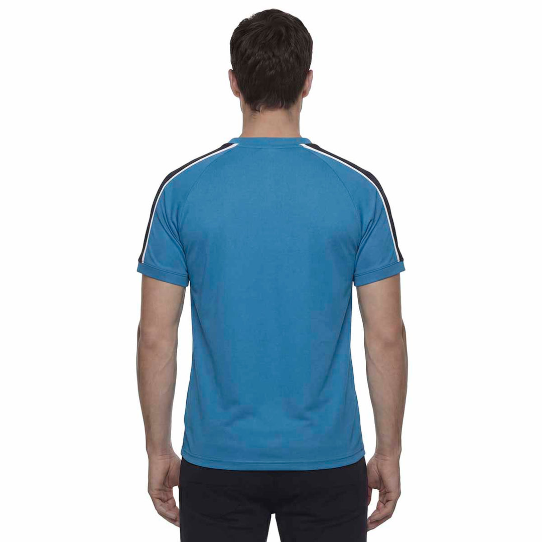 T-Shirt Itibo Bleu Homme main