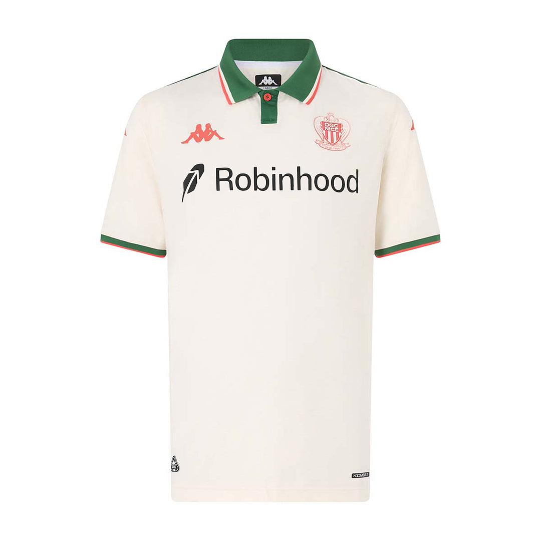 Maillot Kombat Pro Away OGC Nice 25/26 Blanc Homme