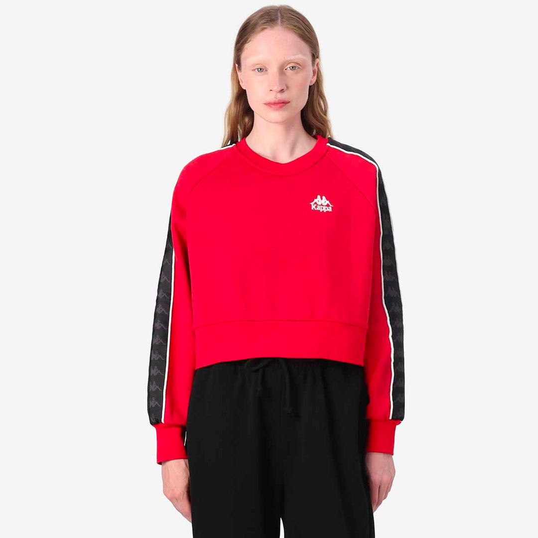 Sweatshirt 222 Banda Marbella Rouge Femme Kappa France