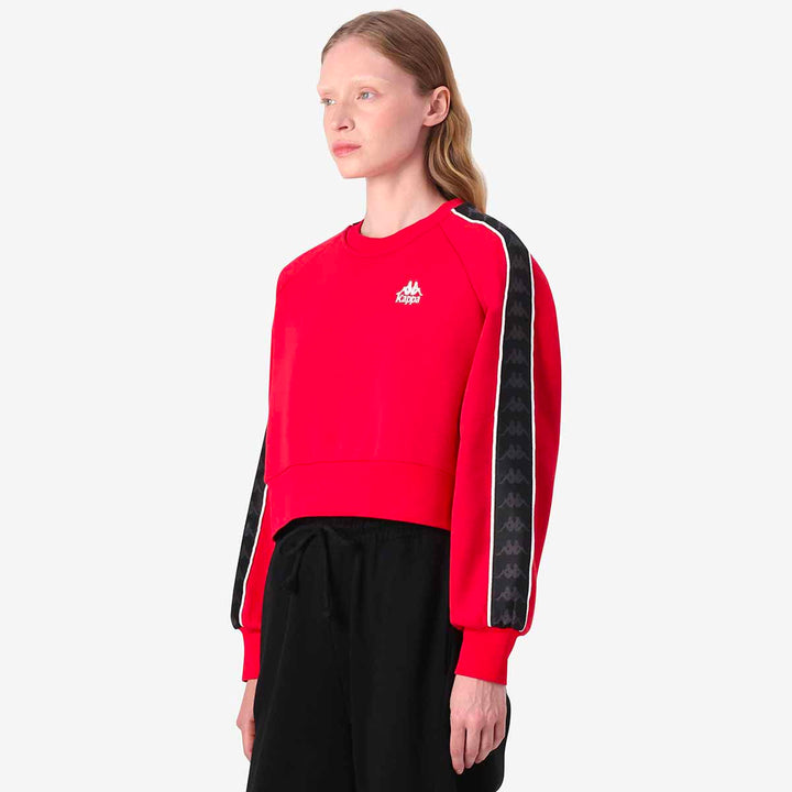Sweatshirt 222 Banda Marbella 2 Rouge Femme 3