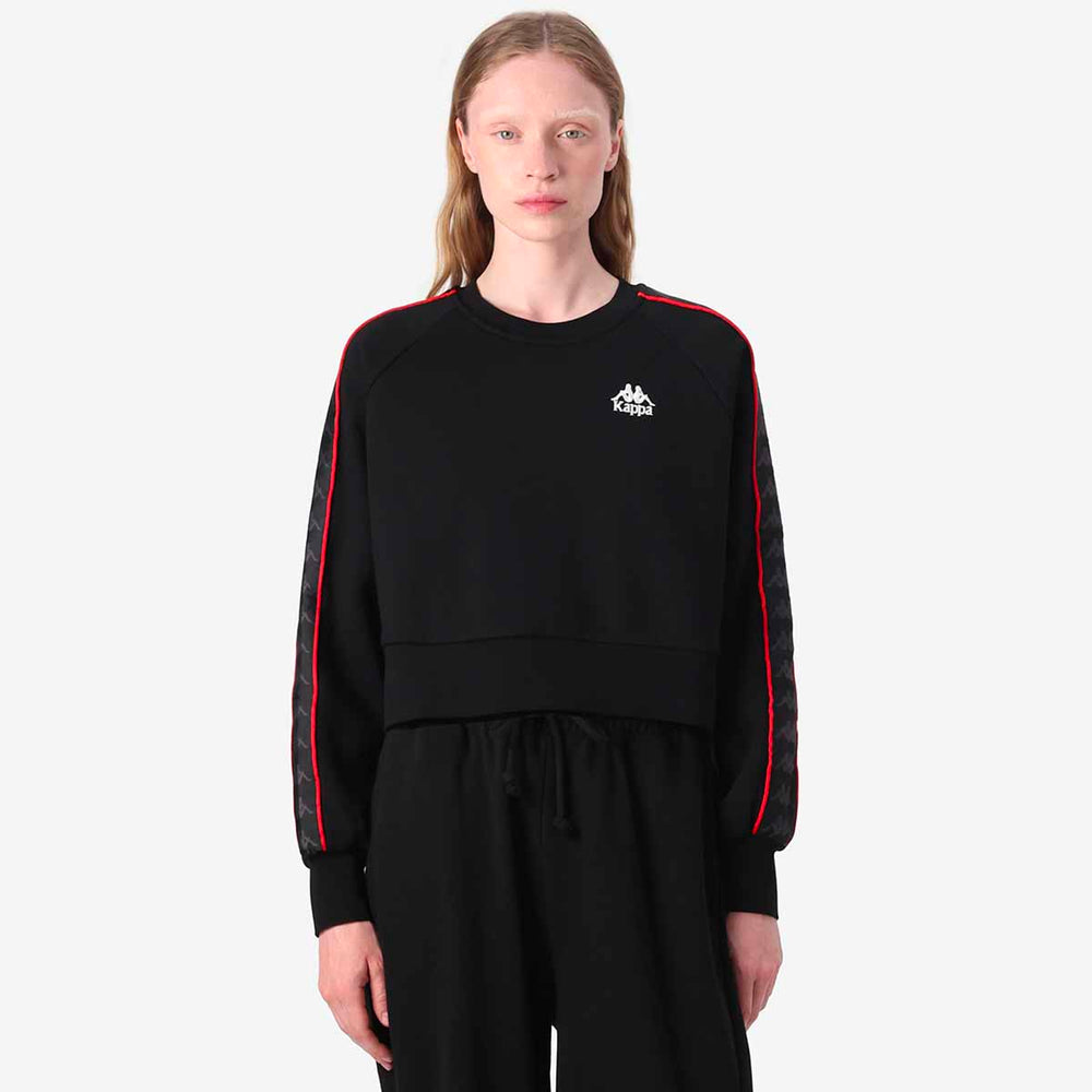 Sweatshirt 222 Banda Marbella 2 Noir Femme 02