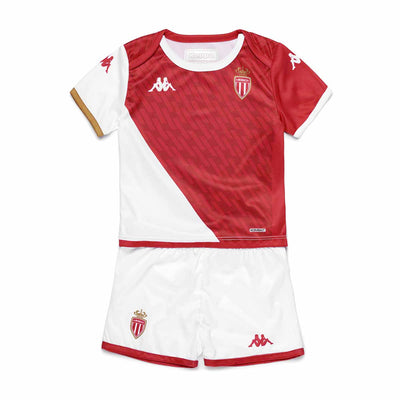 Ensemble Kombat Baby Kit Home AS Monaco 23/24 Rouge Bébé