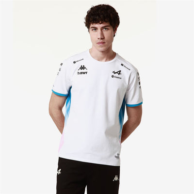 T-Shirt Adiry BWT Alpine F1 Team 2024 Blanc Homme