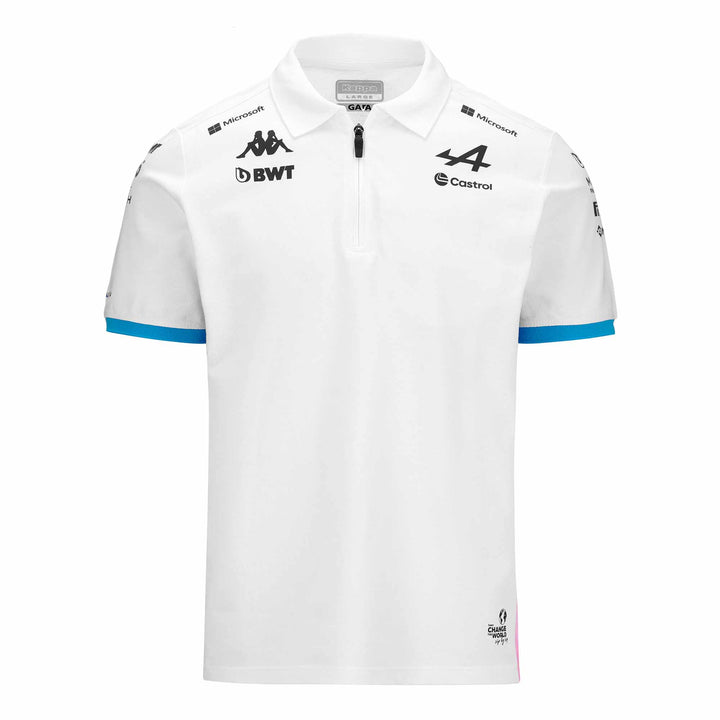 Polo Adrem BWT Alpine F1 Team 2024 Blanc Enfant