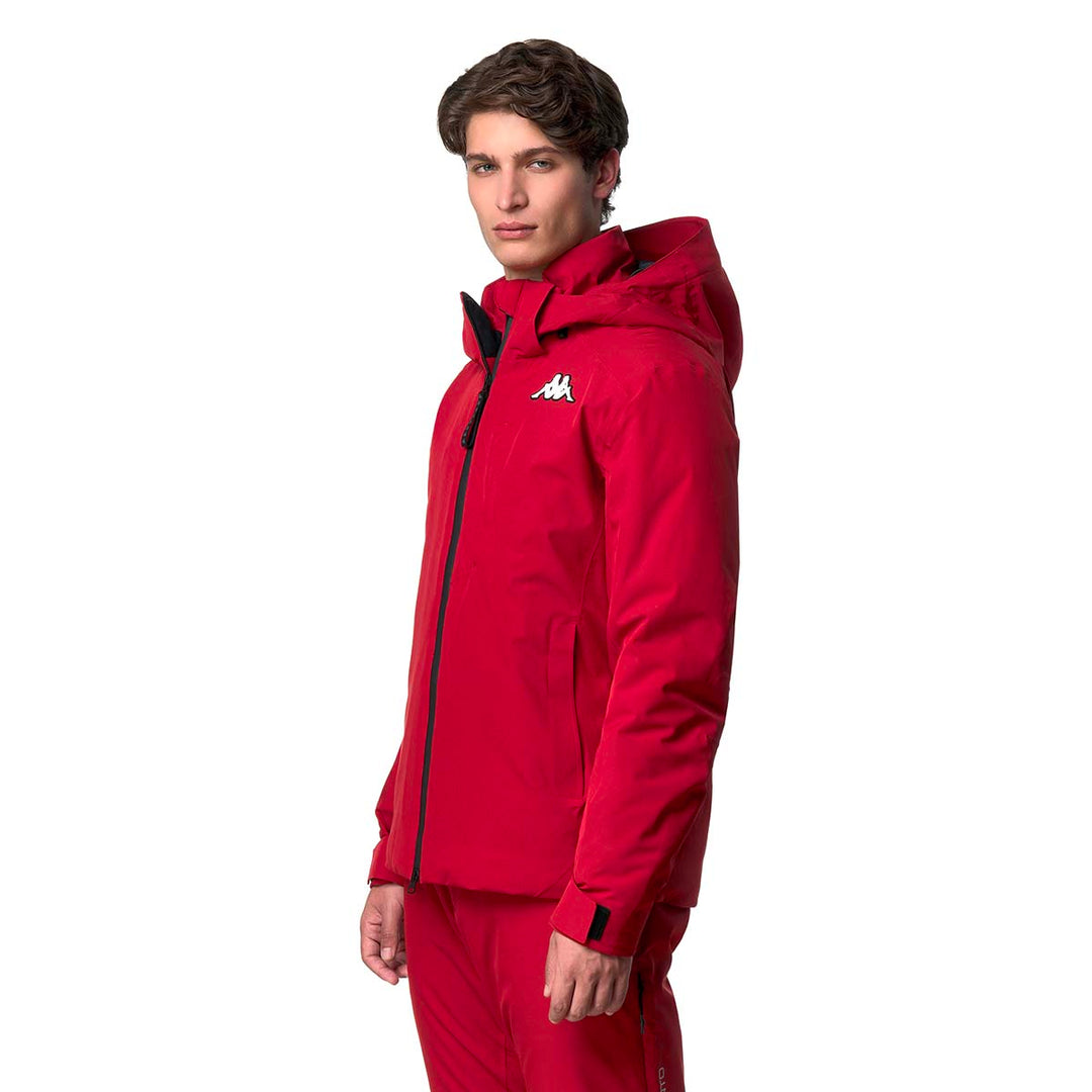 Manteau 8Cento 806 Rouge Homme main