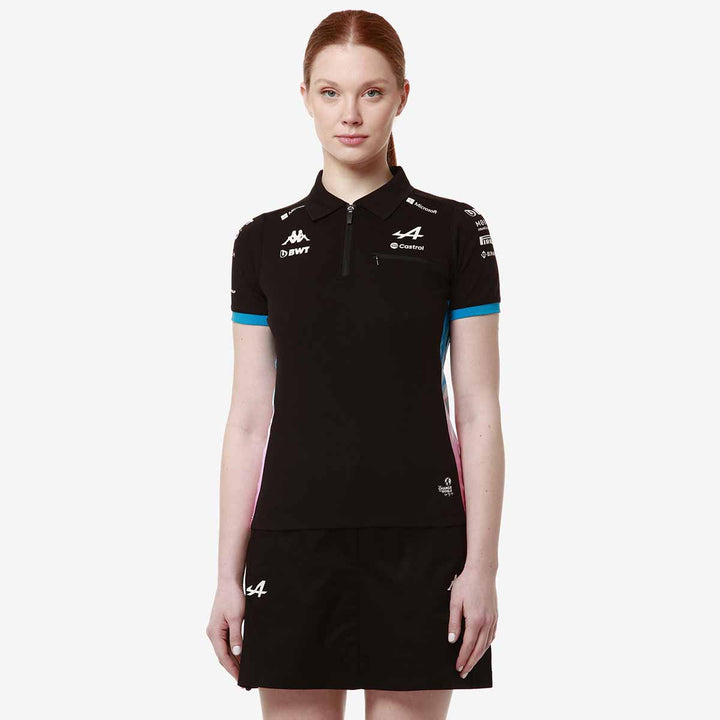 Polo Adraw BWT Alpine F1 Team 2024 Noir Femme