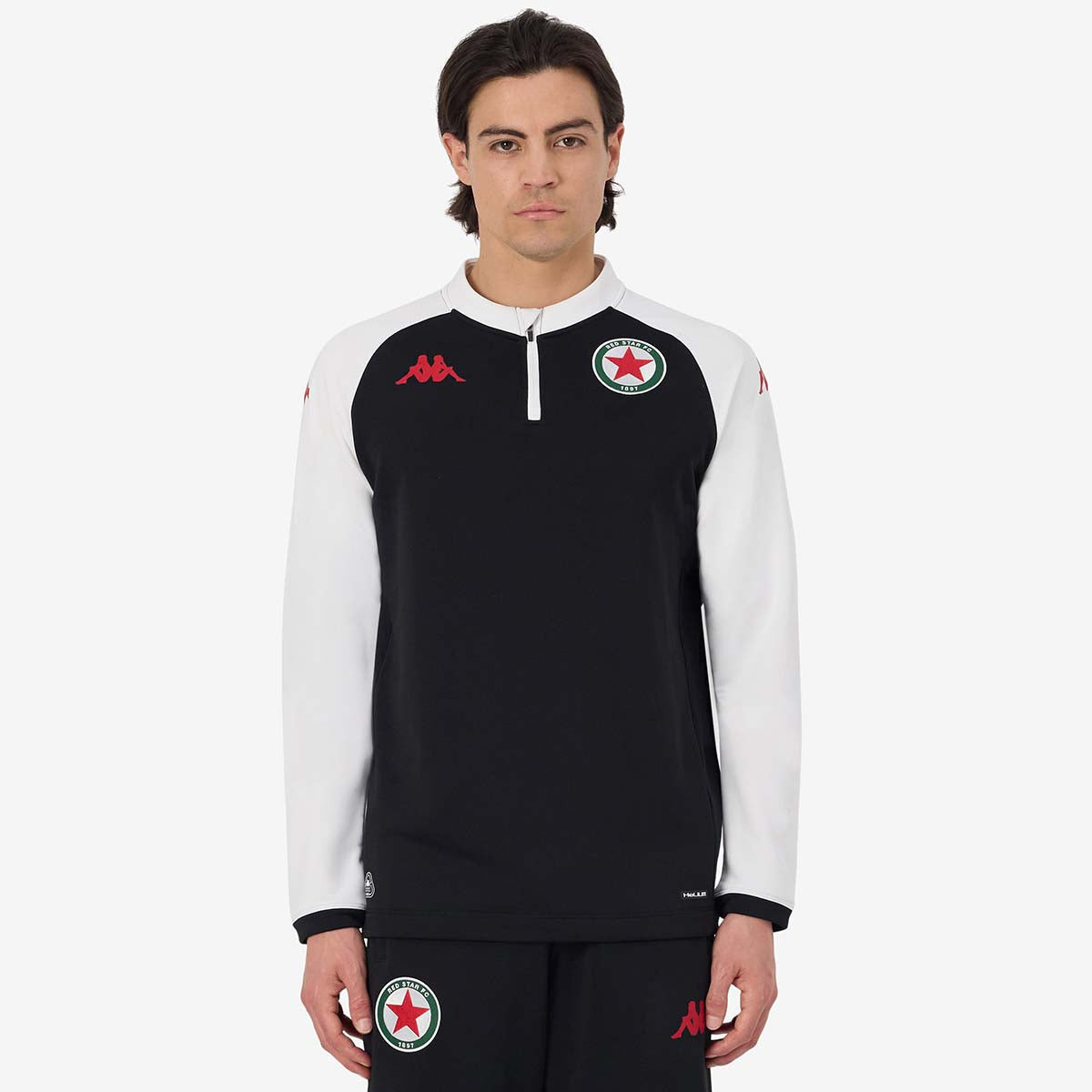 Sweatshirt Muzira Pro Red Star 25/26 Noir Homme | Kappa France